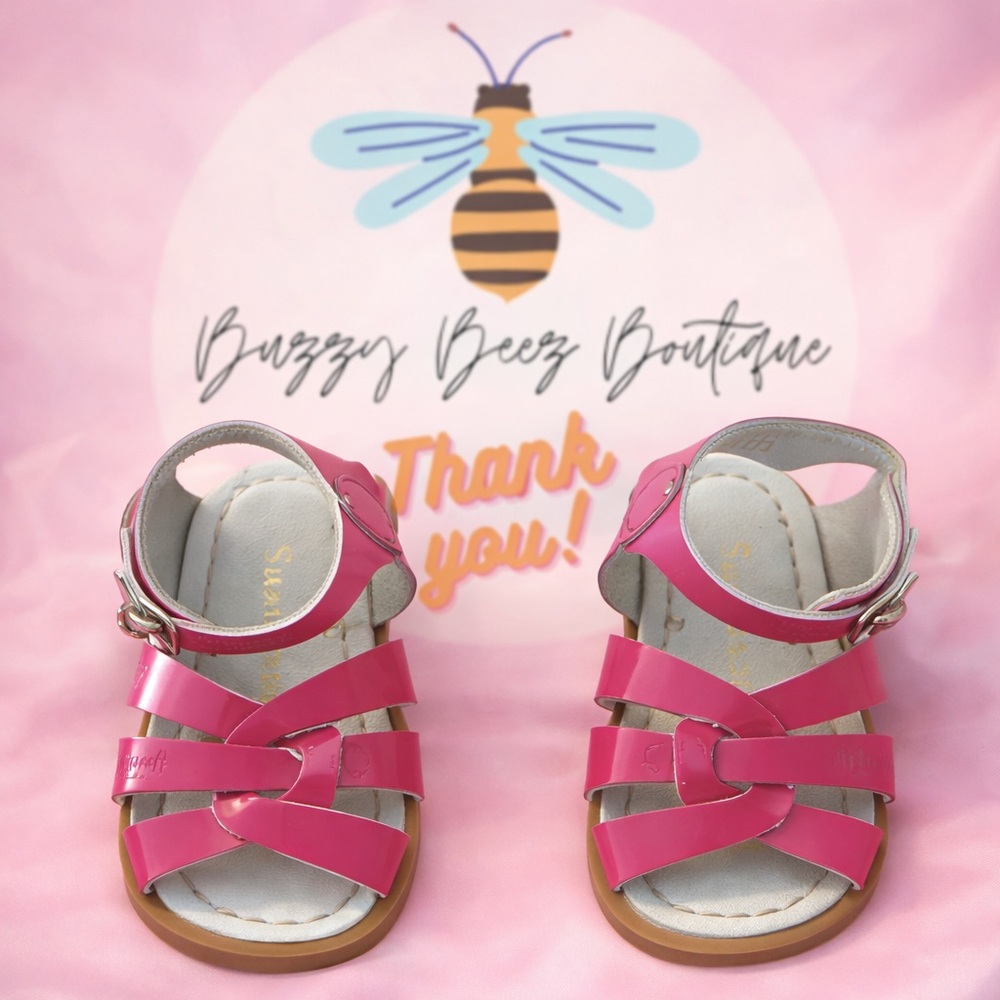 Salt Water Sandals by Hoy - Bright Pink Kids Sandals